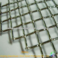 Silver anti-corrosion crimped wire mesh panel